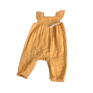 Cat & Jack Baby Girls Marigold Romper Size 3M - 6M